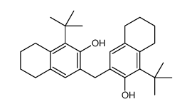 3,3'-methylenebis[1-(1,1-dimethylethyl)-5,6,7,8-tetrahydro-2-naphthol]结构式