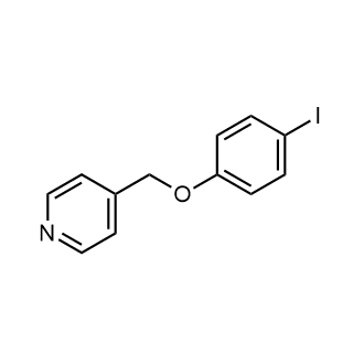 4-(4-碘苯氧基甲基)吡啶结构式