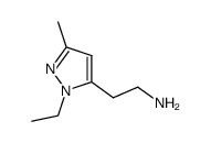 2-(2-ethyl-5-methyl-2H-pyrazol-3-yl)-ethylamine Structure