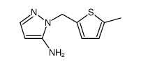 1H-Pyrazol-5-amine, 1-[(5-methyl-2-thienyl)methyl] Structure