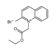 ethyl 2-(2-methylquinolin-1-ium-1-yl)acetate,bromide结构式