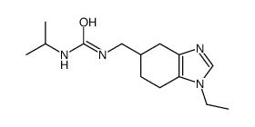 1-[(1-ethyl-4,5,6,7-tetrahydrobenzimidazol-5-yl)methyl]-3-propan-2-ylurea Structure