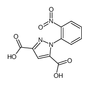 1-(2-nitro-phenyl)-1H-pyrazole-3,5-dicarboxylic acid Structure