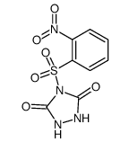 4-(2-nitro-benzenesulfonyl)-[1,2,4]triazolidine-3,5-dione Structure
