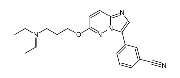 3-[6-(3-diethylamino-propoxy)-imidazo[1,2-b]pyridazin-3-yl]-benzonitrile结构式