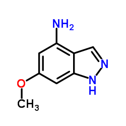 6-Methoxy-1H-indazol-4-amine结构式