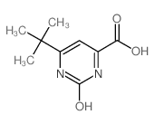 6-tert-Butyl-2-hydroxy-pyrimidine-4-carboxylic acid结构式