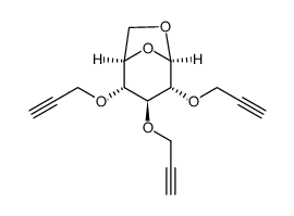 2,3,4-tri-O-propargyl-1,6-anhydro-β-D-glucopyranose结构式