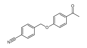 4-((4-acetylphenoxy)methyl)benzonitrile结构式