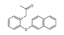 2-naphthalen-2-ylsulfanyl-1-(2-oxo-propyl)-pyridinium结构式