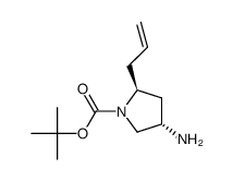 (2S,4S)-1-Boc-2-allyl-4-aminopyrrolidine结构式