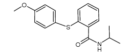 2-(4-methoxyphenylthio)-N-isopropylbenzamide结构式