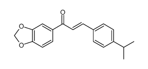 (E)-1-(benzo[d][1,3]dioxol-5-yl)-3-(2-isopropylphenyl)prop-2-en-1-one Structure