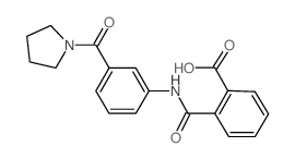 2-{[3-(1-Pyrrolidinylcarbonyl)anilino]-carbonyl}benzoic acid图片