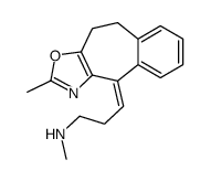 (3Z)-N-methyl-3-(2-methyl-4,5-dihydrobenzo[1,2]cyclohepta[3,4-c][1,3]oxazol-10-ylidene)propan-1-amine Structure