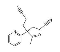 4-acetyl-4-[2]pyridyl-heptanedinitrile Structure