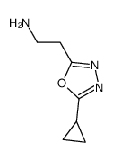 2-(5-cyclopropyl-[1,3,4]oxadiazol-2-yl)-ethylamine Structure