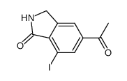 5-acetyl-7-iodoisoindolinone Structure