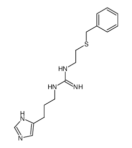 N-[3-(1H-Imidazol-4-yl)propyl]-N'-[2-[(phenylmethyl)thio]ethyl]guanidine结构式