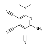 2-amino-6-(dimethylamino)pyridine-3,4,5-tricarbonitrile Structure