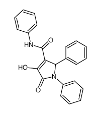 N-phenyl-1,5-diphenyl-3-hydroxy-2-oxo-4-pyrrolecarboxamide结构式