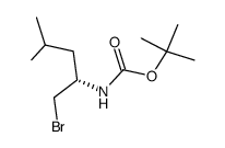 (S)-2-(Boc-amino)-4-methylpentyl bromide结构式