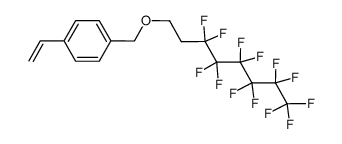4-((1H,1H,2H,2H-perfluorooctyl)oxymethyl)styrene结构式