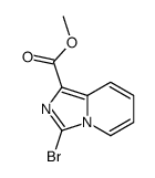 3-溴h-咪唑并[1,5-a]吡啶-1-羧酸甲酯结构式