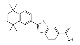 2-(5,5,8,8-tetramethyl-6,7-dihydronaphthalen-2-yl)-1-benzothiophene-6-carboxylic acid结构式