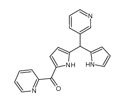 1-picolinoyl-5-(3-pyridyl)dipyrromethane结构式