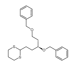 2-[(3S)-3,5-dibenzyloxypentyl]-1,3-dithiane Structure