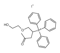 iodure d'oxo-2 (hydroxy-2' ethoxy)-5 pentyl-4 triphenylphosphonium结构式