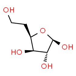 5-Deoxy-β-D-xylo-hexofuranose结构式