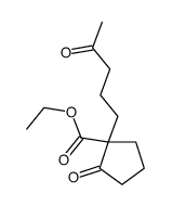 ethyl 2-oxo-1-(4-oxopentyl)cyclopentane-1-carboxylate Structure