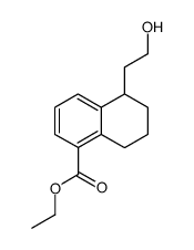 5-(2-Hydroxy-ethyl)-5,6,7,8-tetrahydro-naphthalene-1-carboxylic acid ethyl ester Structure