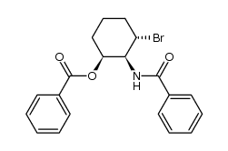 1,2-cis-2,3-trans-2-benzamido-3-bromocyclohexyl benzoate结构式