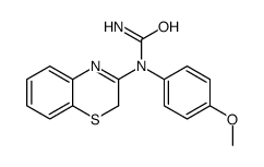 1-(2H-1,4-benzothiazin-3-yl)-1-(4-methoxyphenyl)urea结构式