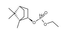 (ξ)-phosphonic acid ethyl ester-((1S)-bornyl ester)结构式