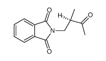 N-((R)-2-methyl-3-oxo-butyl)-phthalimide结构式