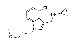 N-{[4-Chloro-1-(3-methoxypropyl)-1H-pyrrolo[2,3-b]pyridin-3-yl]me thyl}cyclopropanamine Structure