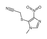 2-((1-Methyl-4-nitro-1H-imidazol-5-yl)thio)acetonitrile Structure