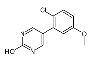 5-(2-chloro-5-methoxyphenyl)-1H-pyrimidin-2-one结构式