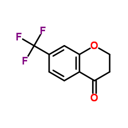 7-三氟甲基苯并二氢吡喃-4-酮结构式