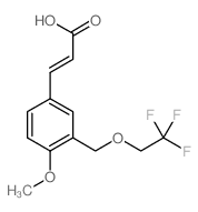 (2E)-3-{4-Methoxy-3-[(2,2,2-trifluoroethoxy)-methyl]phenyl}acrylic acid Structure