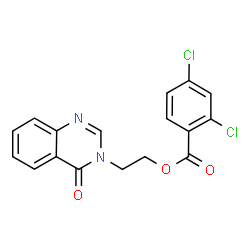 2-(4-Oxo-3(4H)-quinazolinyl)ethyl 2,4-dichlorobenzoate Structure