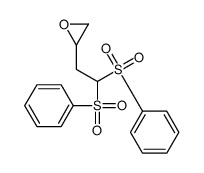 2-[2,2-bis(benzenesulfonyl)ethyl]oxirane结构式