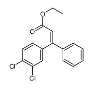 ethyl 3-(3,4-dichlorophenyl)-3-phenylprop-2-enoate Structure