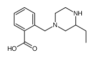 1-(2-羧基苯基 甲基)-3-乙基-哌嗪结构式