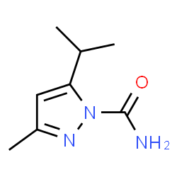 1H-Pyrazole-1-carboxamide,3-methyl-5-(1-methylethyl)-(9CI) structure