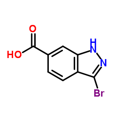 3-Bromo-1H-indazole-6-carboxylic acid Structure